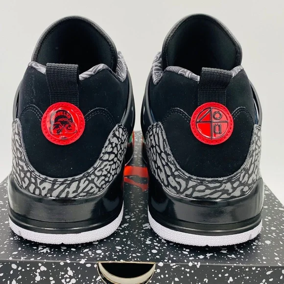 NIKE AIR JORDAN SPIZIKE LOW - Black/Varsity Red Basketball Shoe